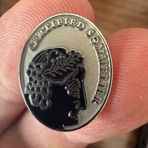 Modern European Certified Sommelier Lapel Pin – Wine Professional Pin – New